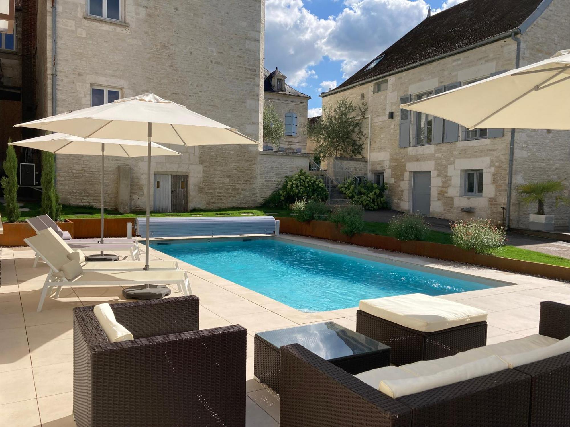 La Villa Lombardi En Champagne, Avec Piscine Privee Et Jacuzzi Les Riceys Zewnętrze zdjęcie